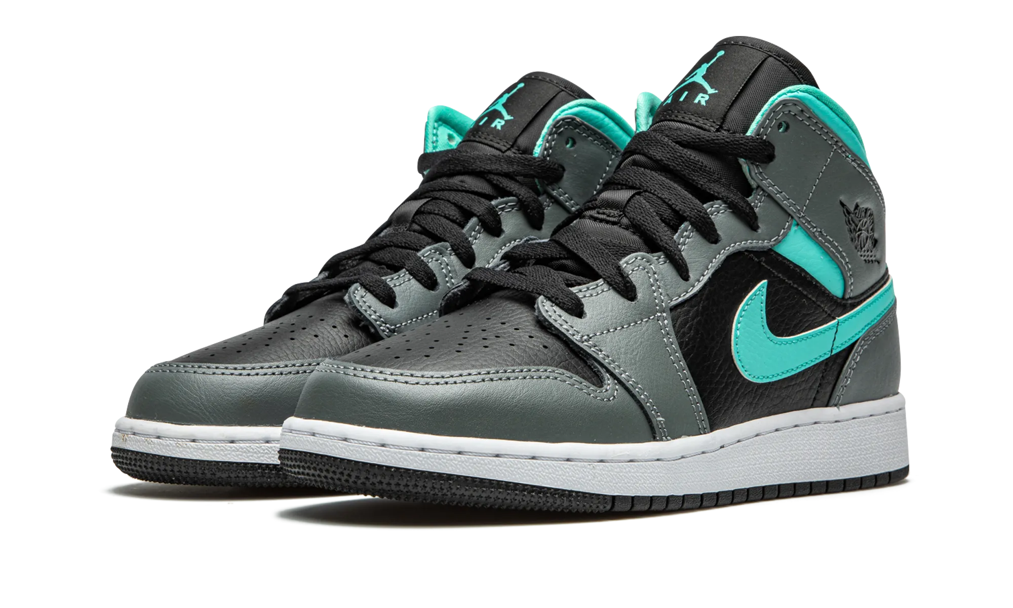 Air Jordan 1 Mid GS "Grey / Aqua" jordan school kids shoes