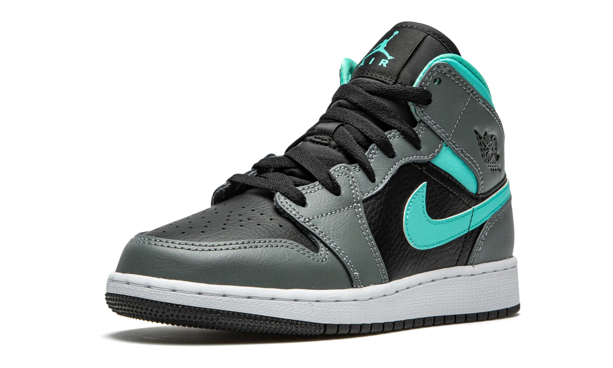 Air Jordan 1 Mid GS "Grey / Aqua" jordan school kids shoes
