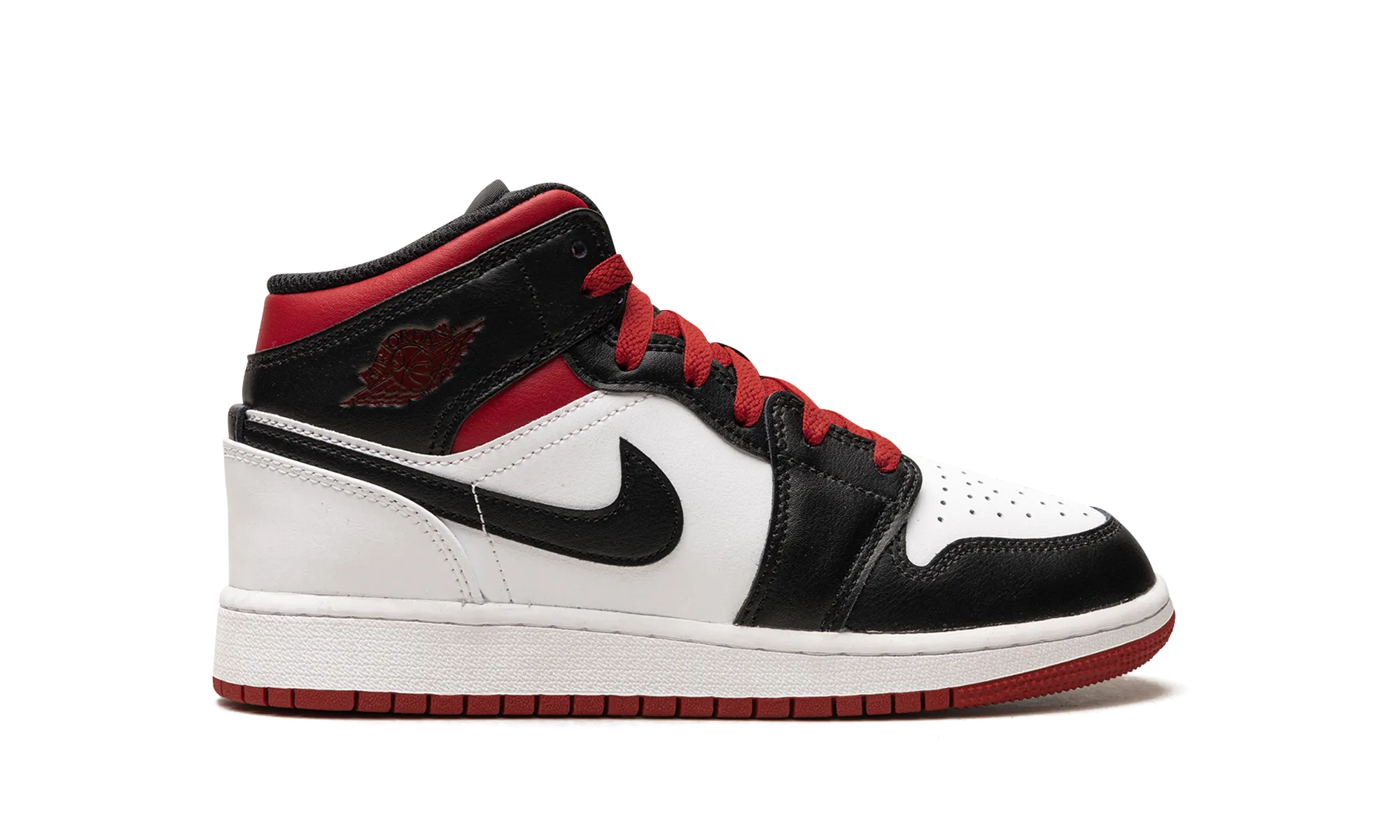 Air Jordan 1 Mid GS "Gym Red Black Toe" jordan school kids shoes