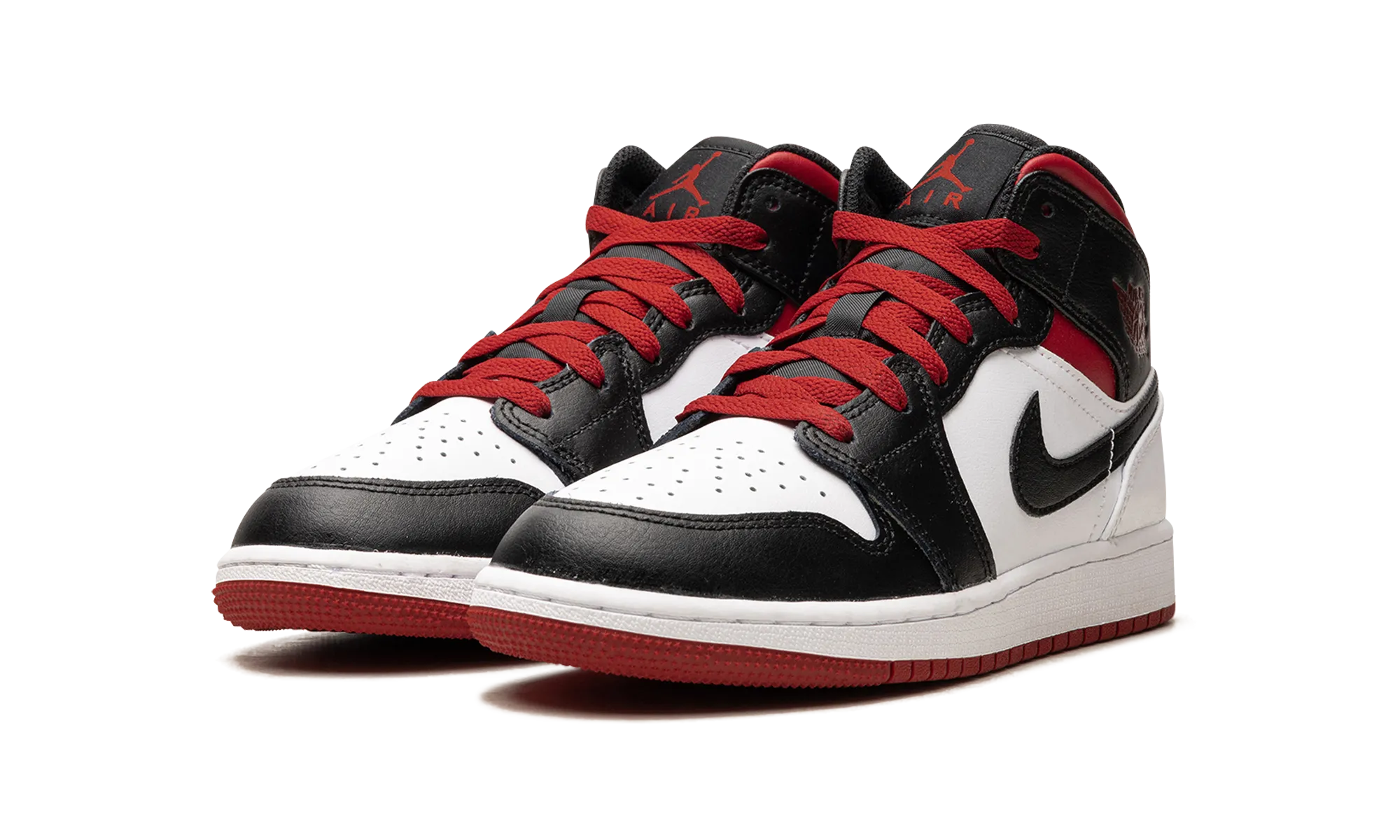 Air Jordan 1 Mid GS "Gym Red Black Toe" jordan school kids shoes