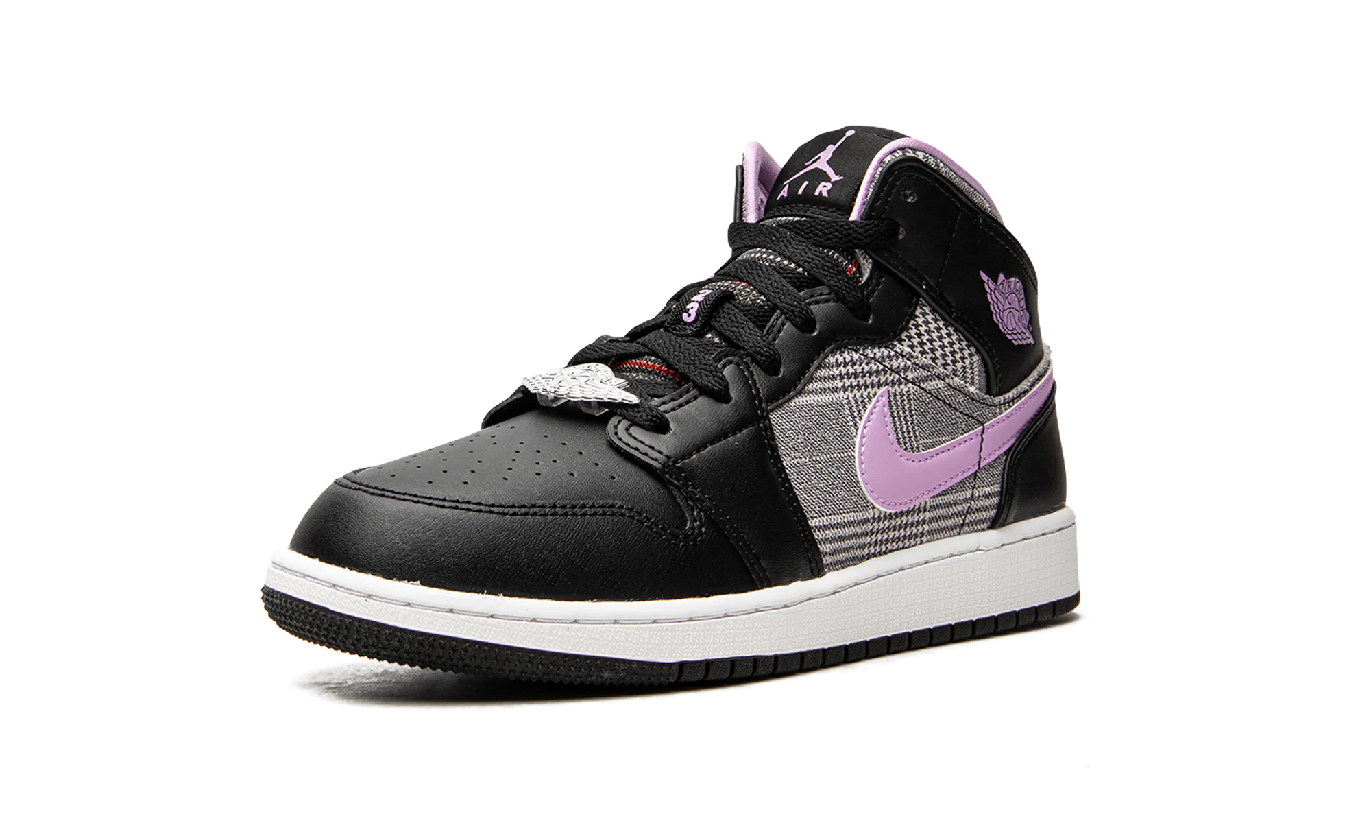 Air Jordan 1 Mid GS "Houndstooth" jordan grade school sneakers