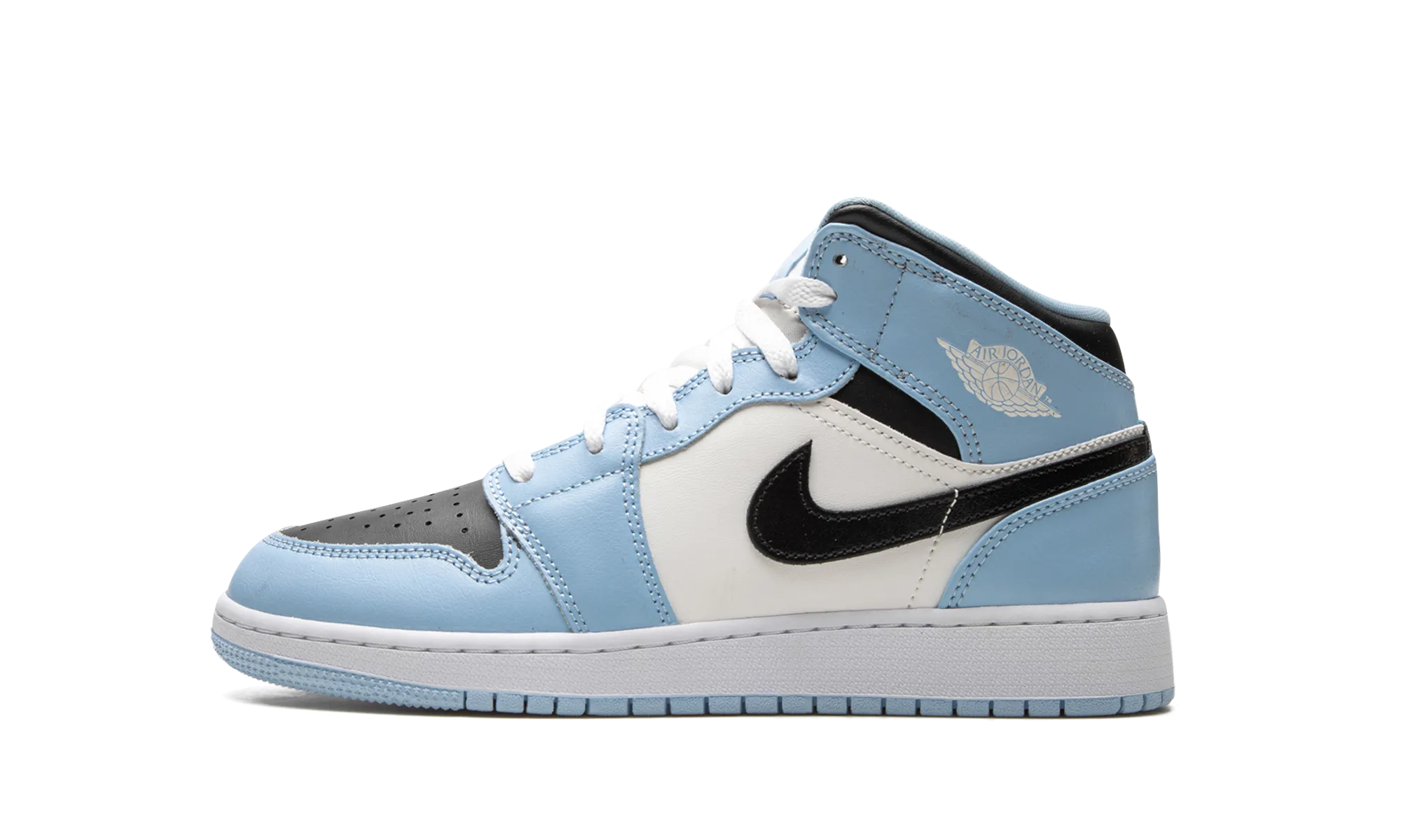 Air Jordan 1 Mid GS "Ice Blue" Jordan Grade School styles