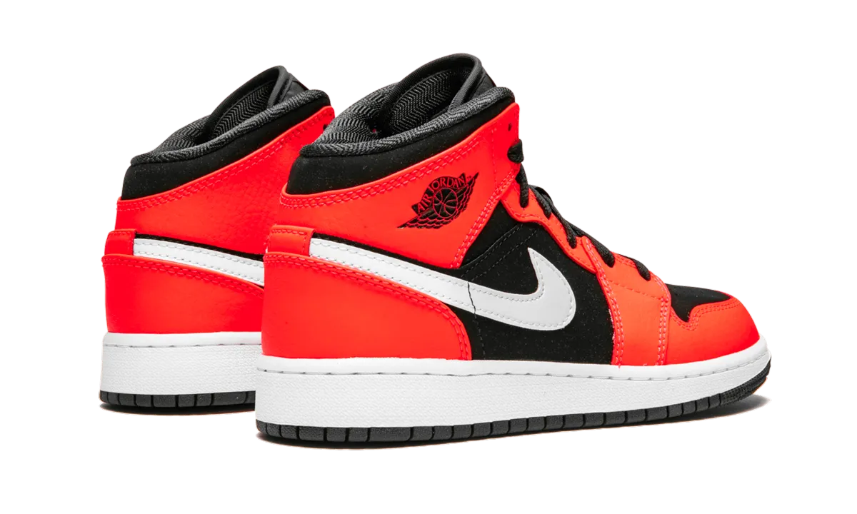 Air Jordan 1 Mid GS "Infrared" jordan school kids shoes