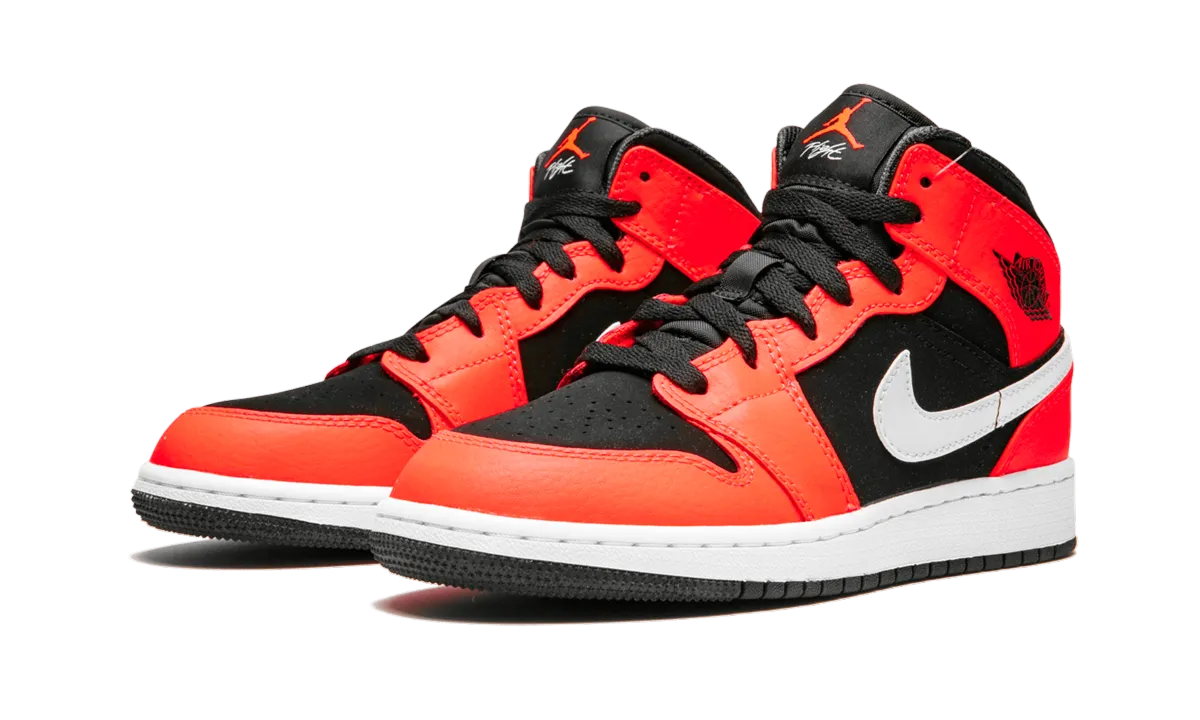 Air Jordan 1 Mid GS "Infrared" jordan school kids shoes