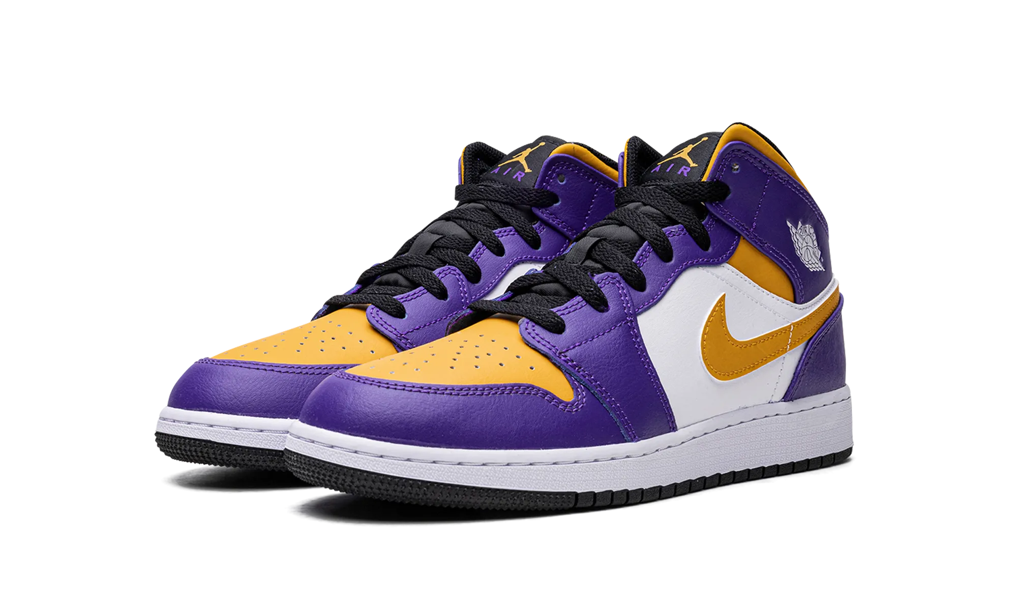 Air Jordan 1 Mid GS "Lakers" jordan grade school sneakers
