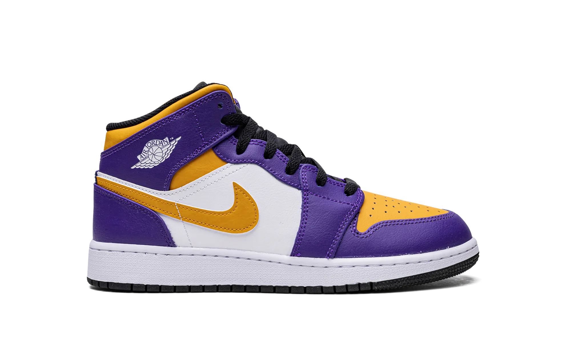 Air Jordan 1 Mid GS "Lakers" jordan grade school sneakers