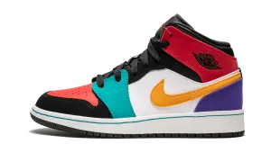 Air Jordan 1 Mid GS "Multicolor" Jordan Grade School shoes