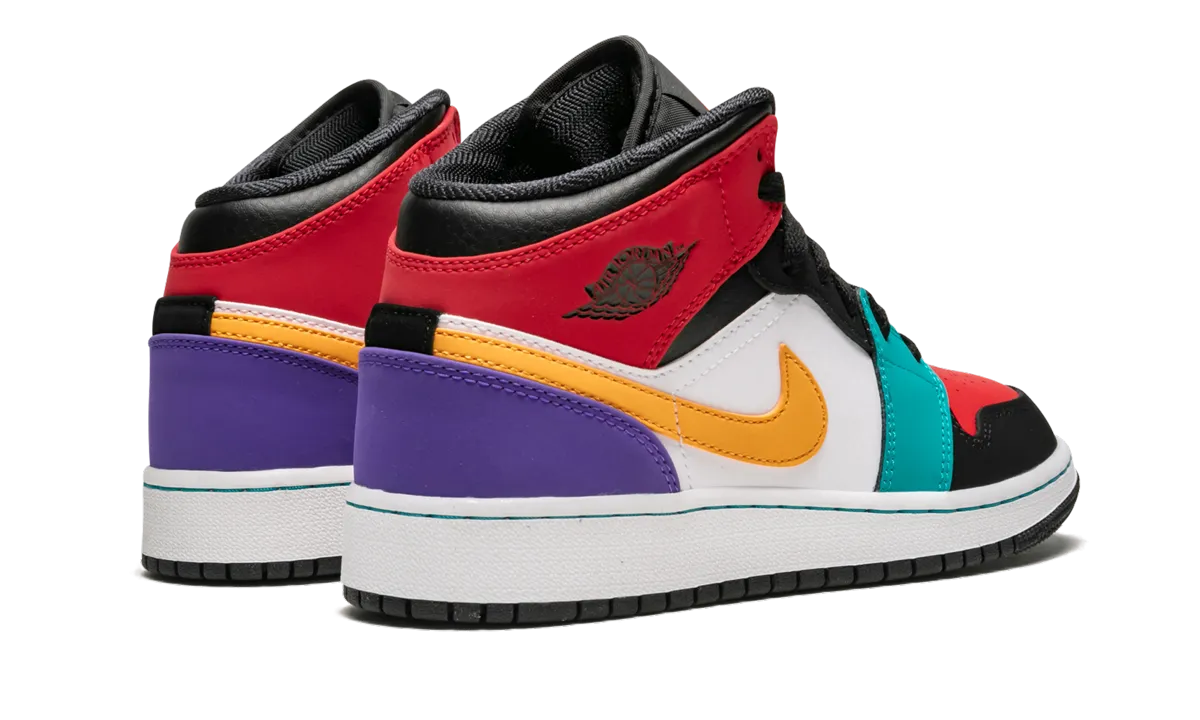 Air Jordan 1 Mid GS "Multicolor" jordan grade school sneakers