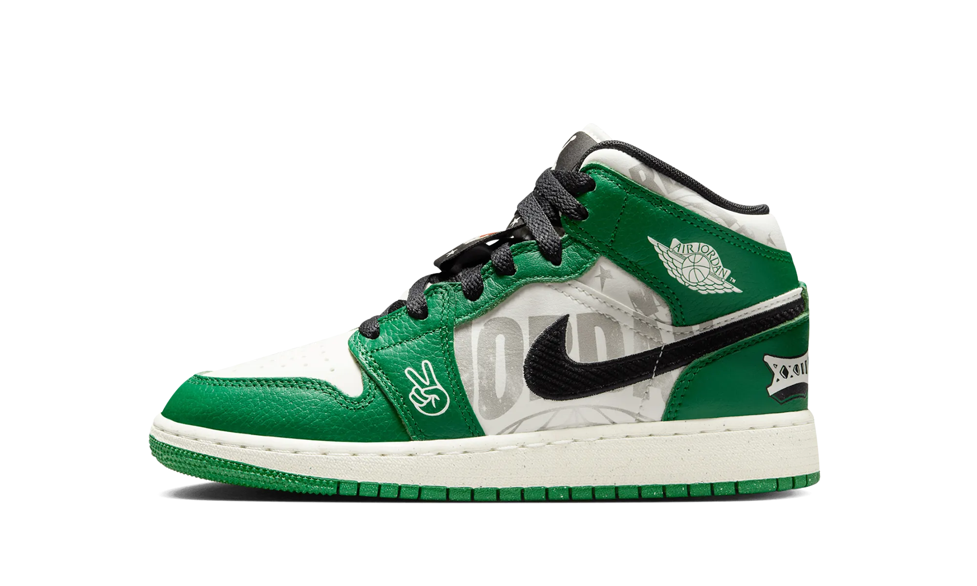 Air Jordan 1 Mid GS "Overbranded" Jordan Grade School styles