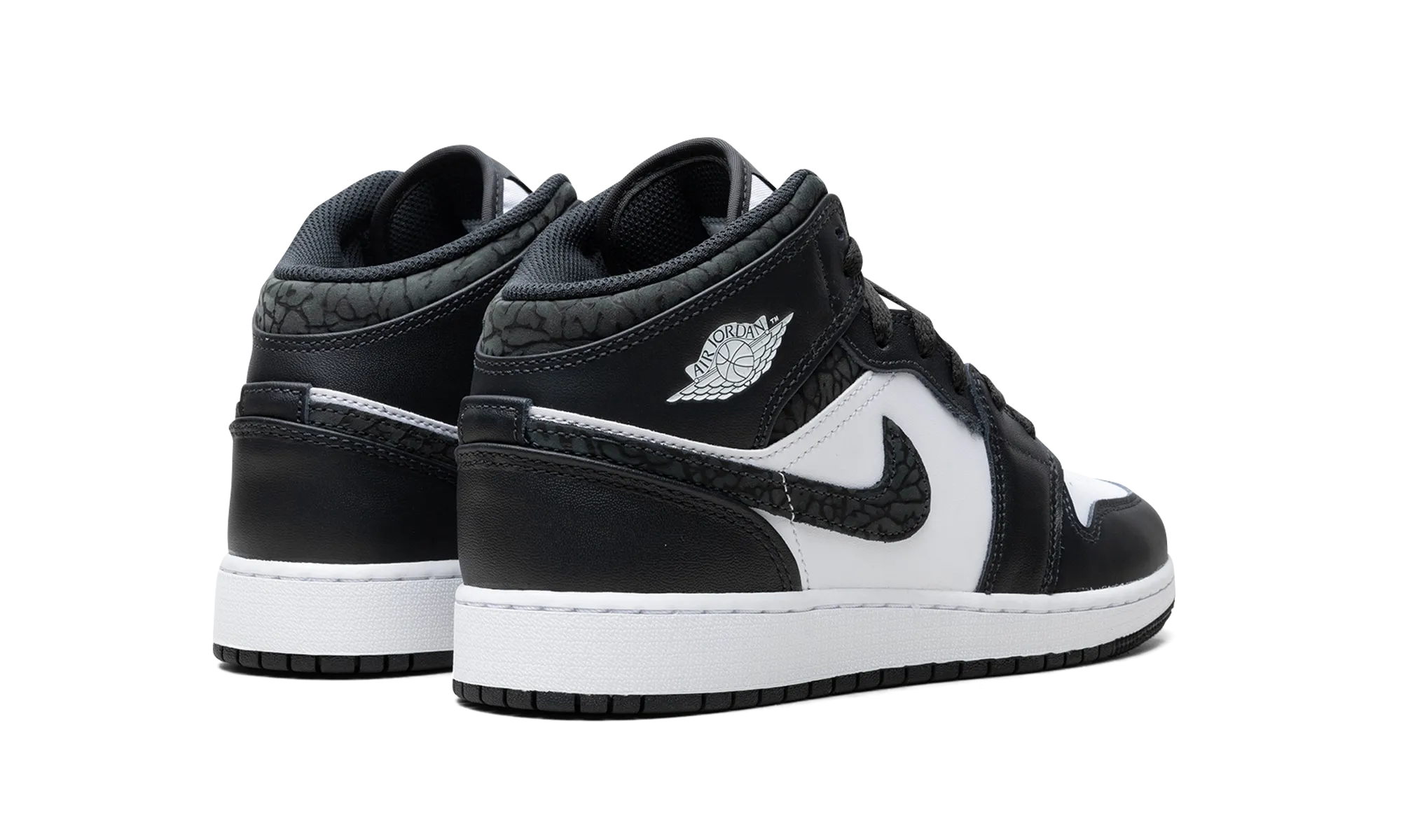 Air Jordan 1 Mid GS "Panda Elephant" jordan school kids shoes