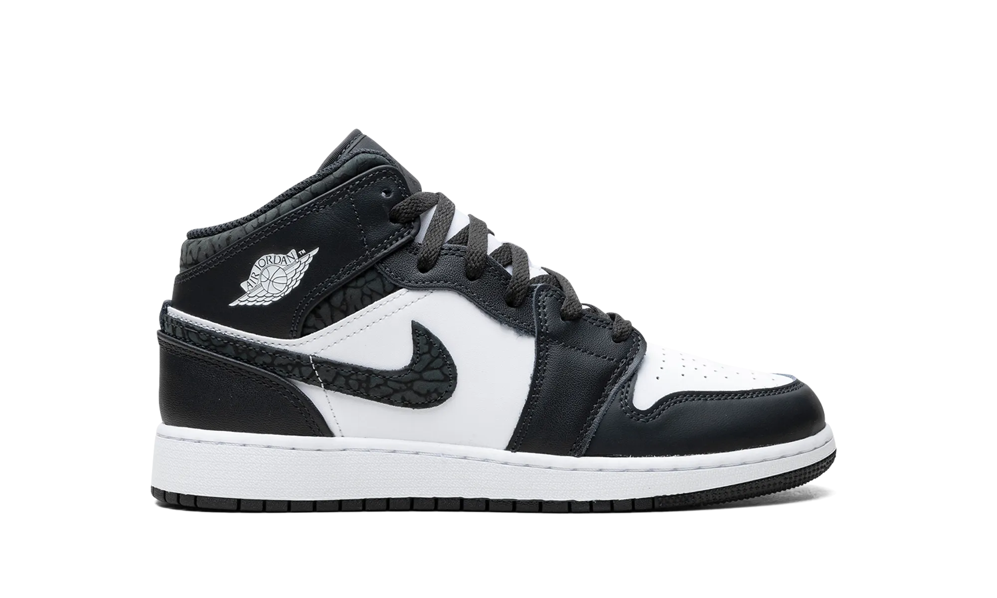 Air Jordan 1 Mid GS "Panda Elephant" jordan school kids shoes