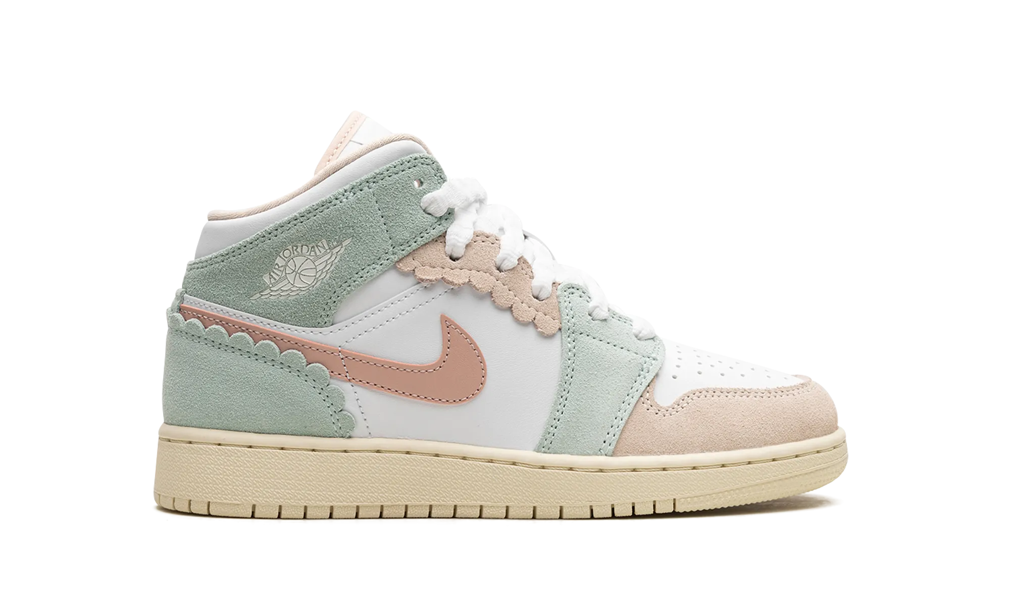 Air Jordan 1 Mid GS "Pink Oxford" jordan school kids shoes
