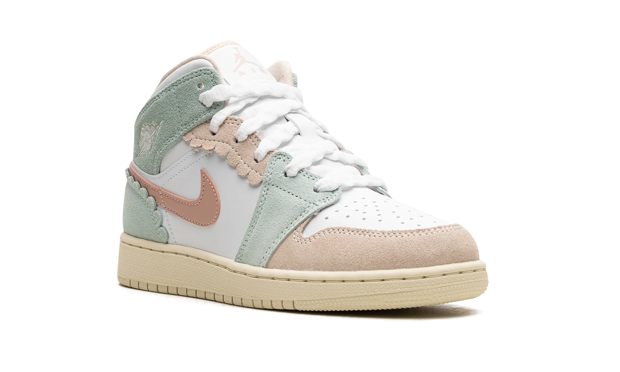 Air Jordan 1 Mid GS "Pink Oxford" jordan school kids shoes