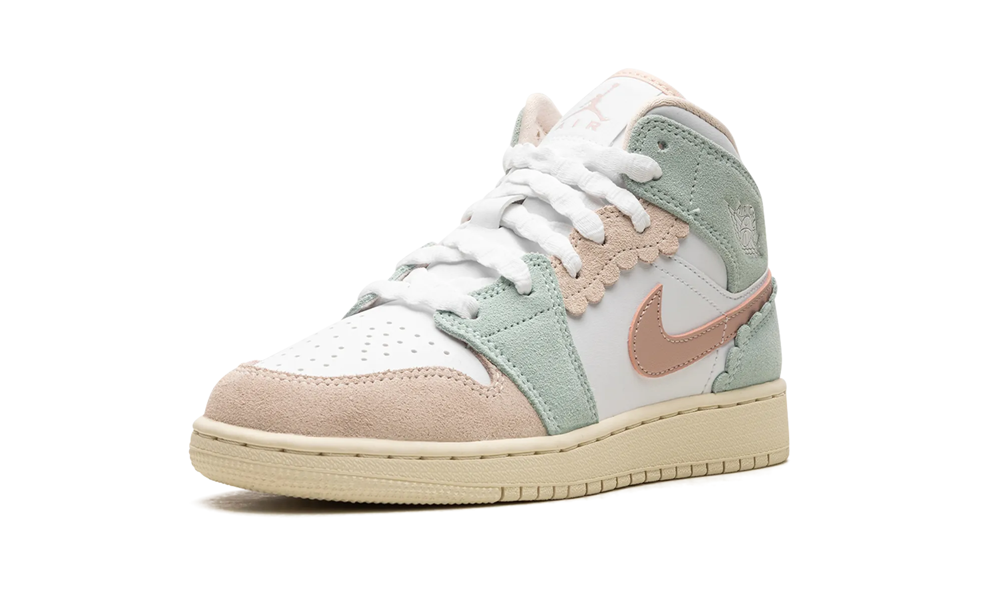 Air Jordan 1 Mid GS "Pink Oxford" jordan school kids shoes