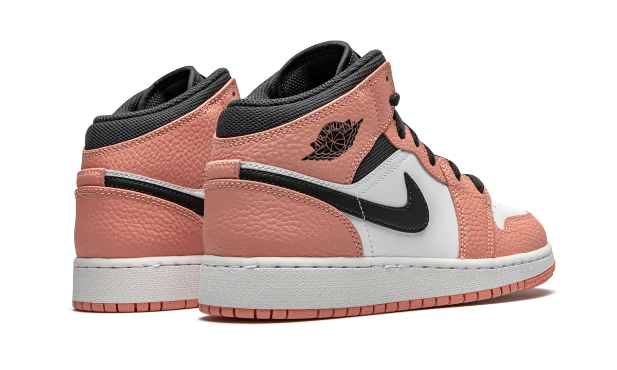 Air Jordan 1 MID GS "Pink Quartz" jordan school kids shoes