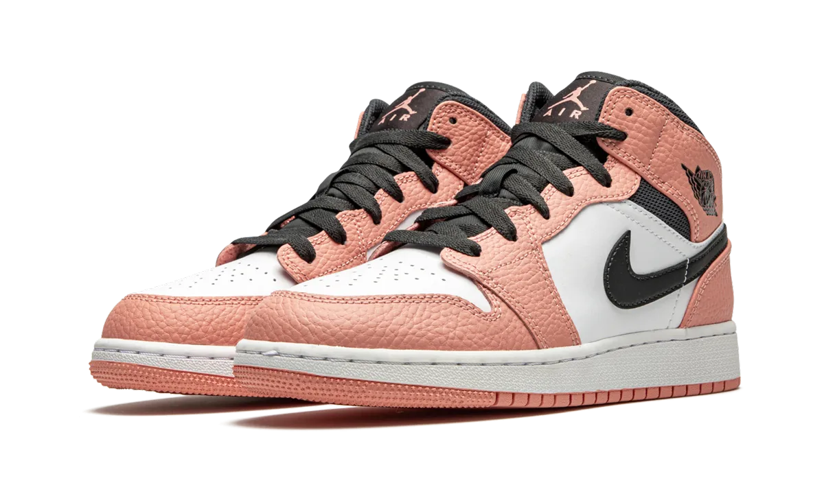 Air Jordan 1 MID GS "Pink Quartz" jordan school kids shoes