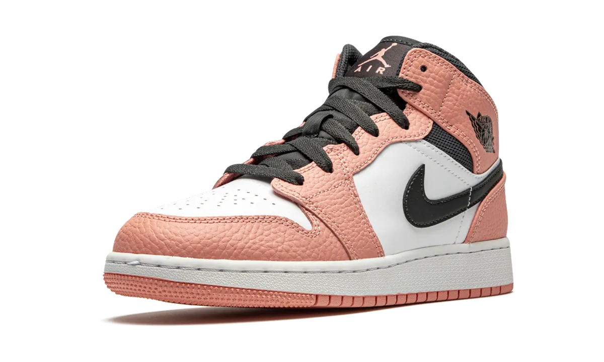 Air Jordan 1 MID GS "Pink Quartz" jordan school kids shoes