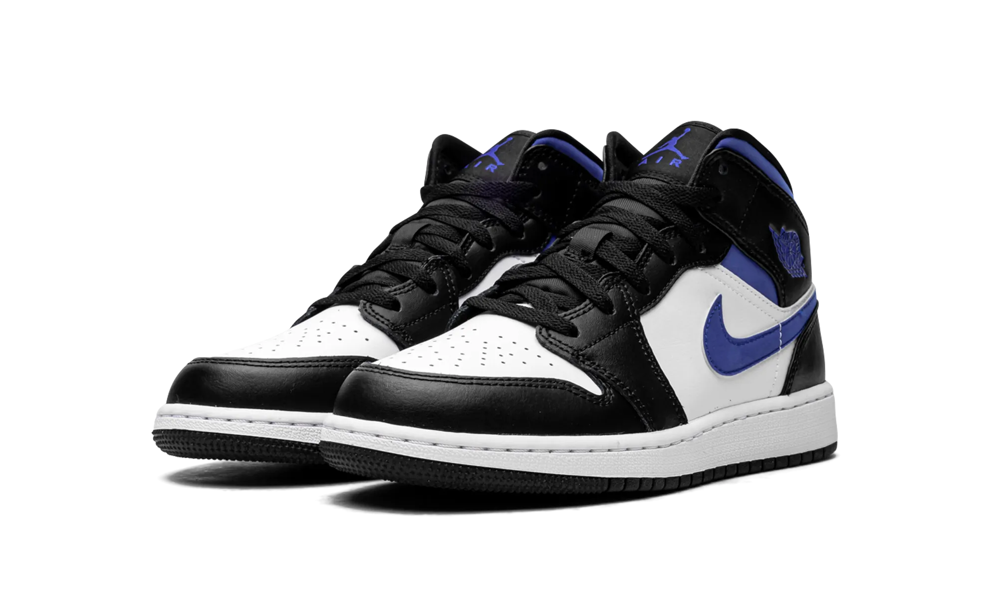 Air Jordan 1 Mid GS "Racer Blue / Black / White" jordan grade school sneakers