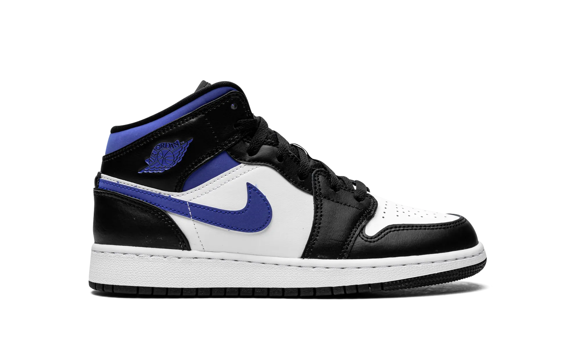 Air Jordan 1 Mid GS "Racer Blue / Black / White" jordan grade school sneakers