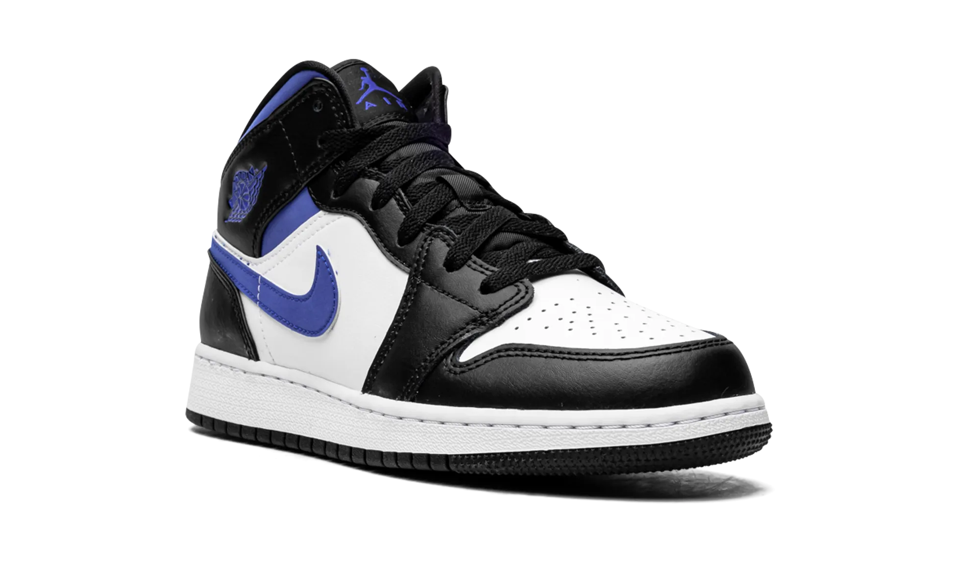 Air Jordan 1 Mid GS "Racer Blue / Black / White" jordan grade school sneakers