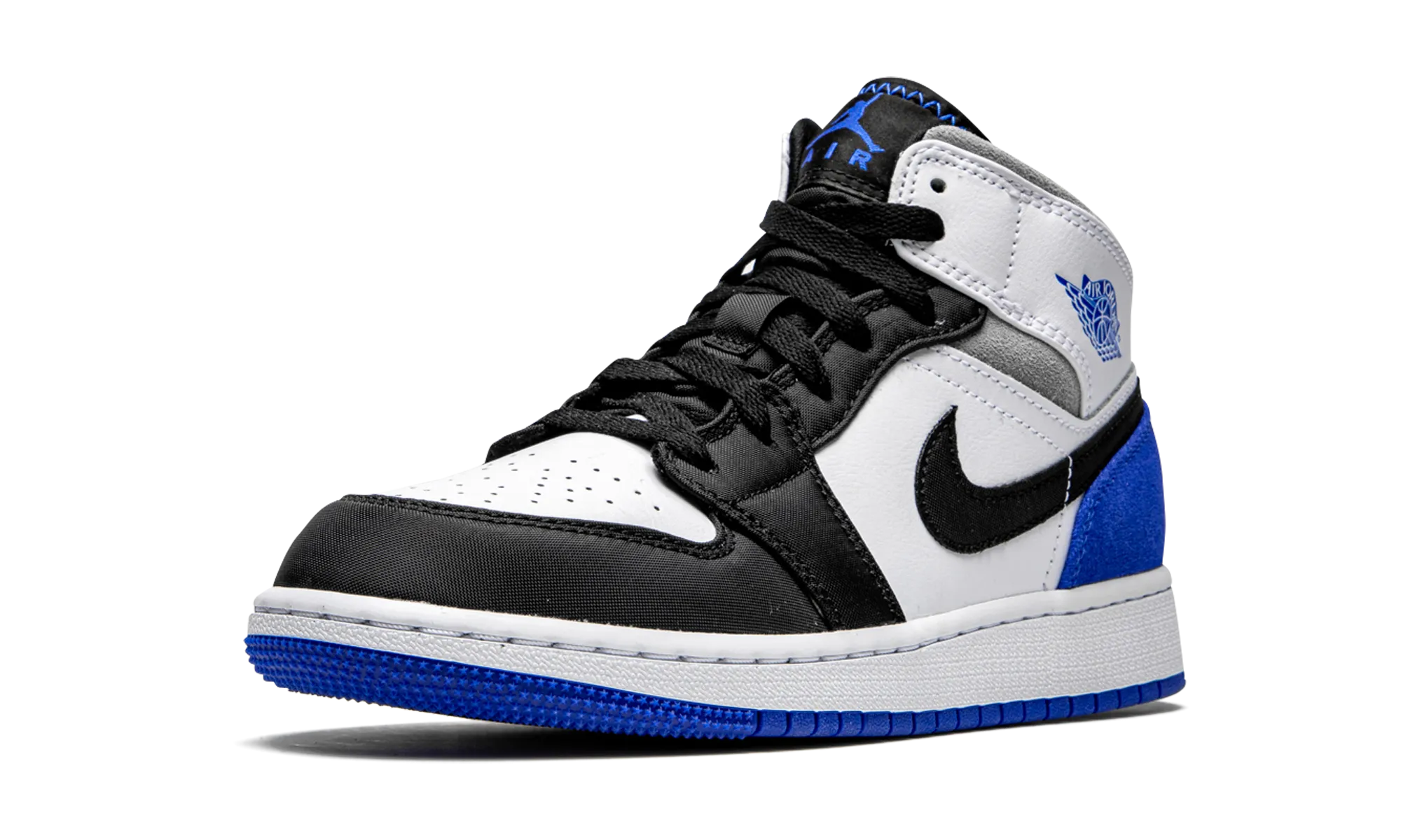 Air Jordan 1 Mid GS "Royal White" jordan grade school sneakers