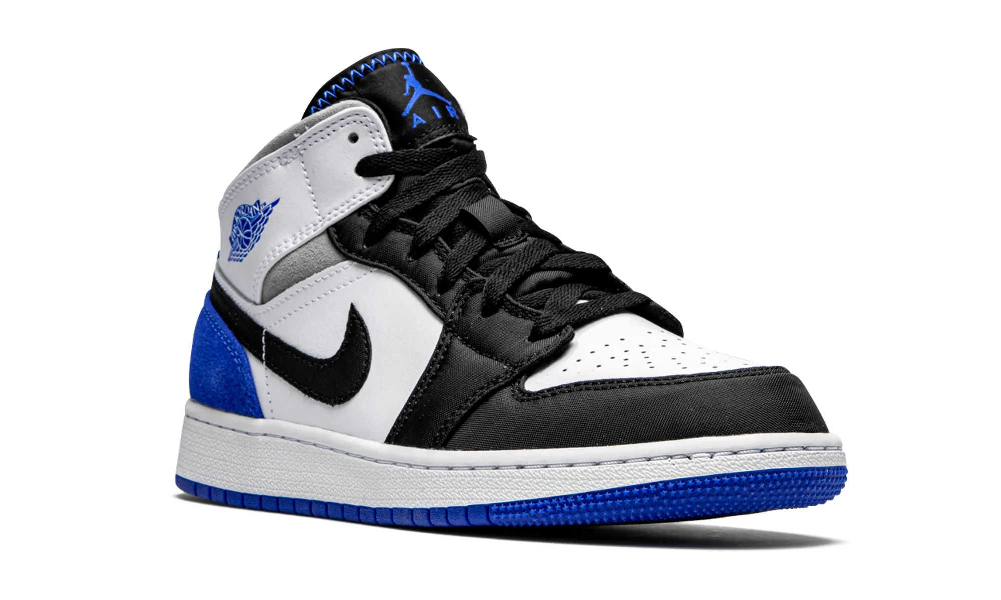 Air Jordan 1 Mid GS "Royal White" jordan grade school sneakers