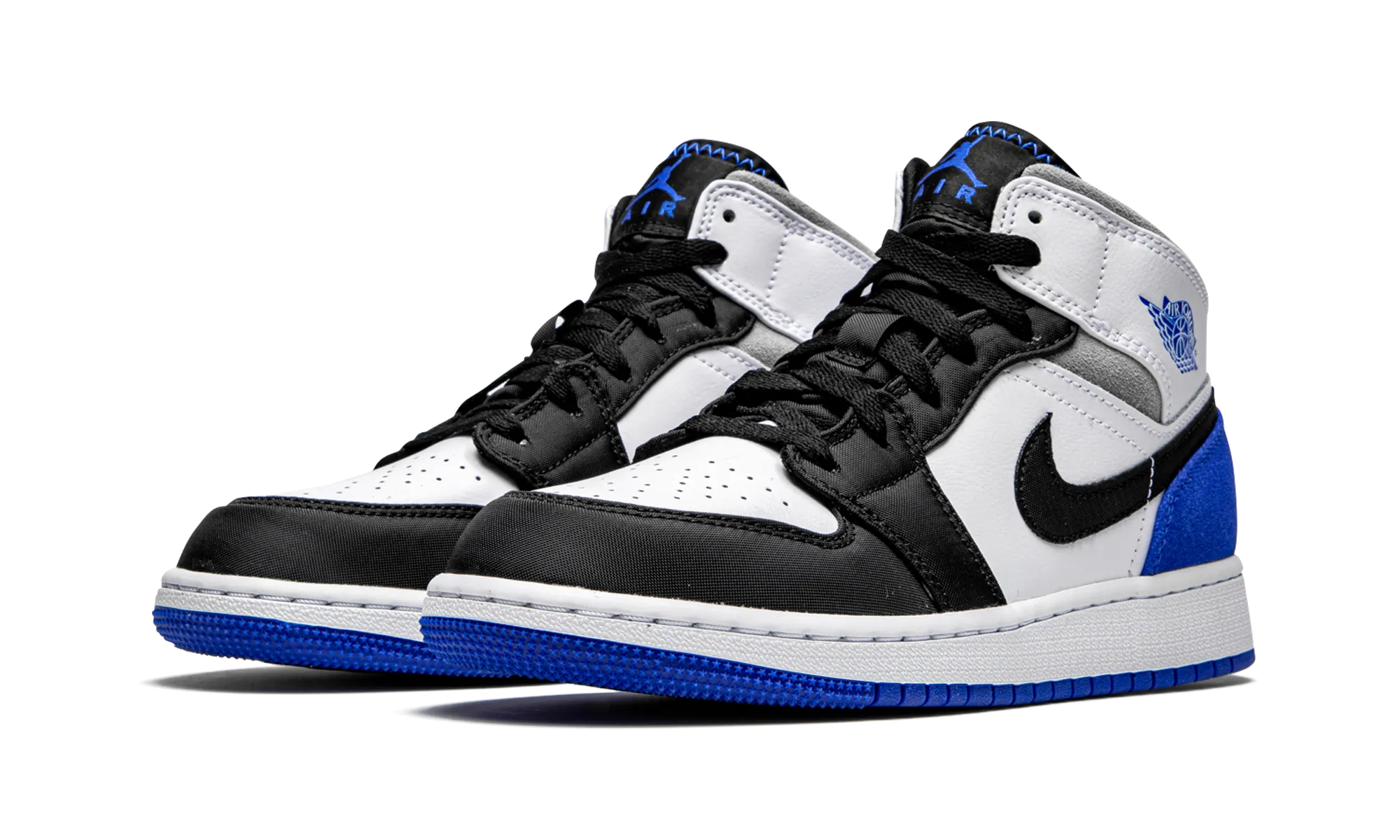 Air Jordan 1 Mid GS "Royal White" jordan grade school sneakers