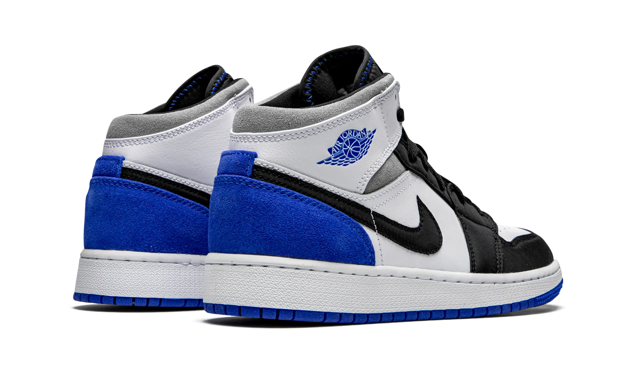Air Jordan 1 Mid GS "Royal White" jordan grade school sneakers