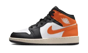 Air Jordan 1 Mid GS "Starfish Black Toe" Jordan Grade School styles