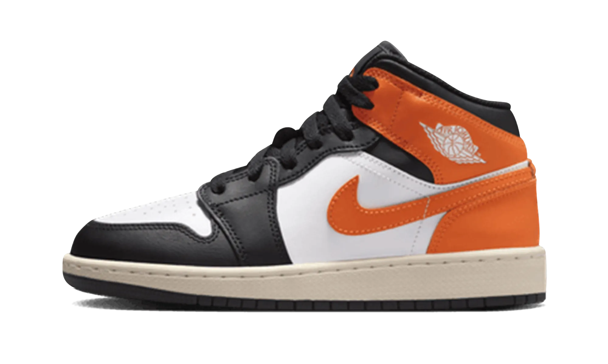 Air Jordan 1 Mid GS "Starfish Black Toe" Jordan Grade School styles