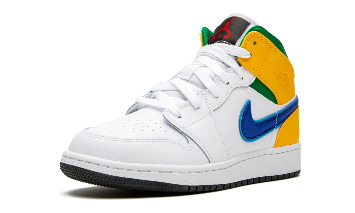 Air Jordan 1 MID GS "Three Peat" jordan grade school sneakers