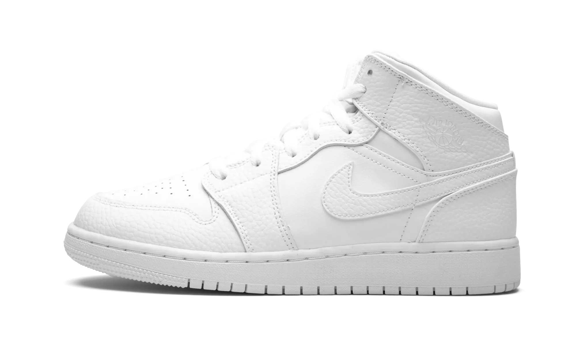 Air Jordan 1 Mid GS "Triple White" Jordan Grade School shoes