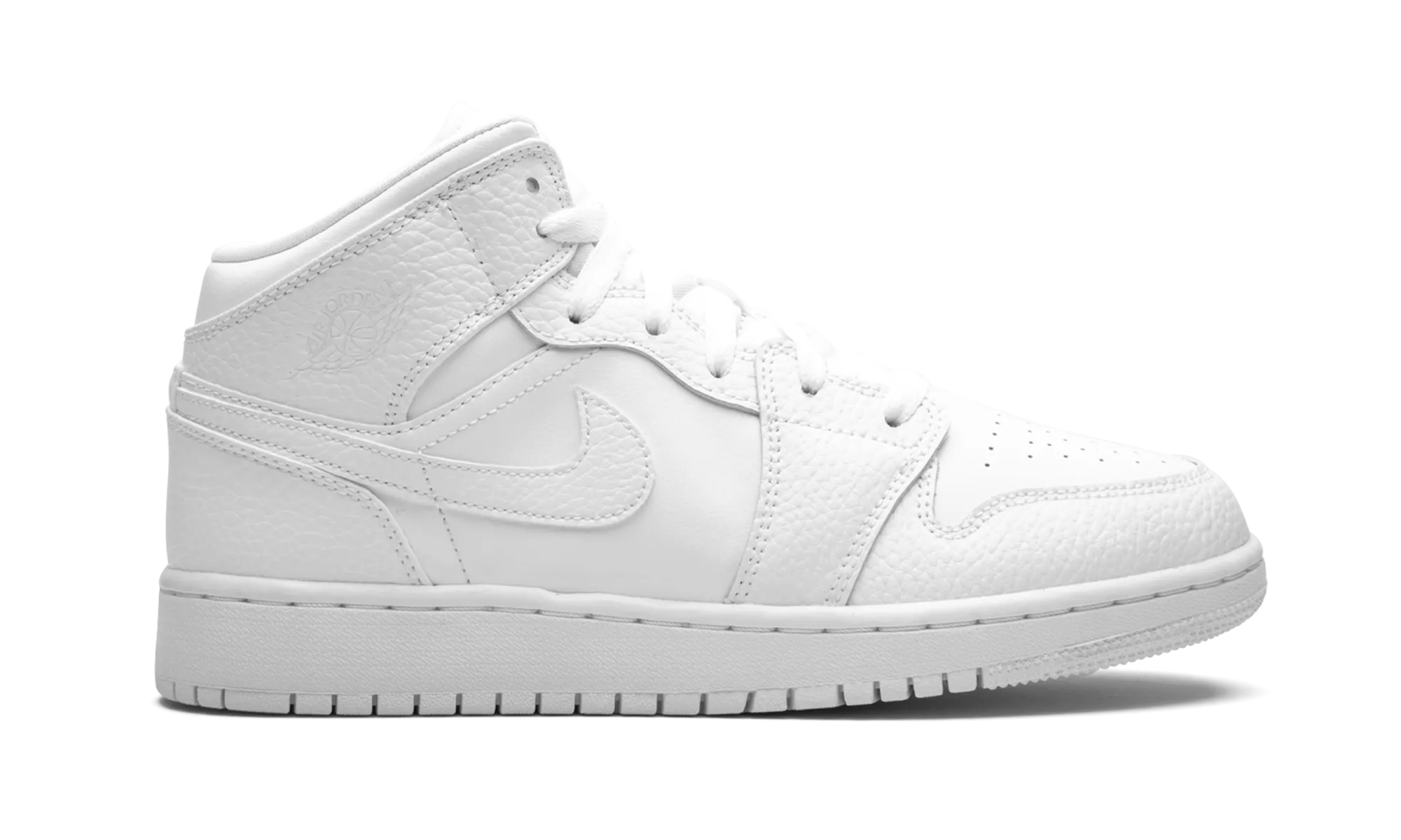 Air Jordan 1 Mid GS "Triple White" jordan grade school sneakers