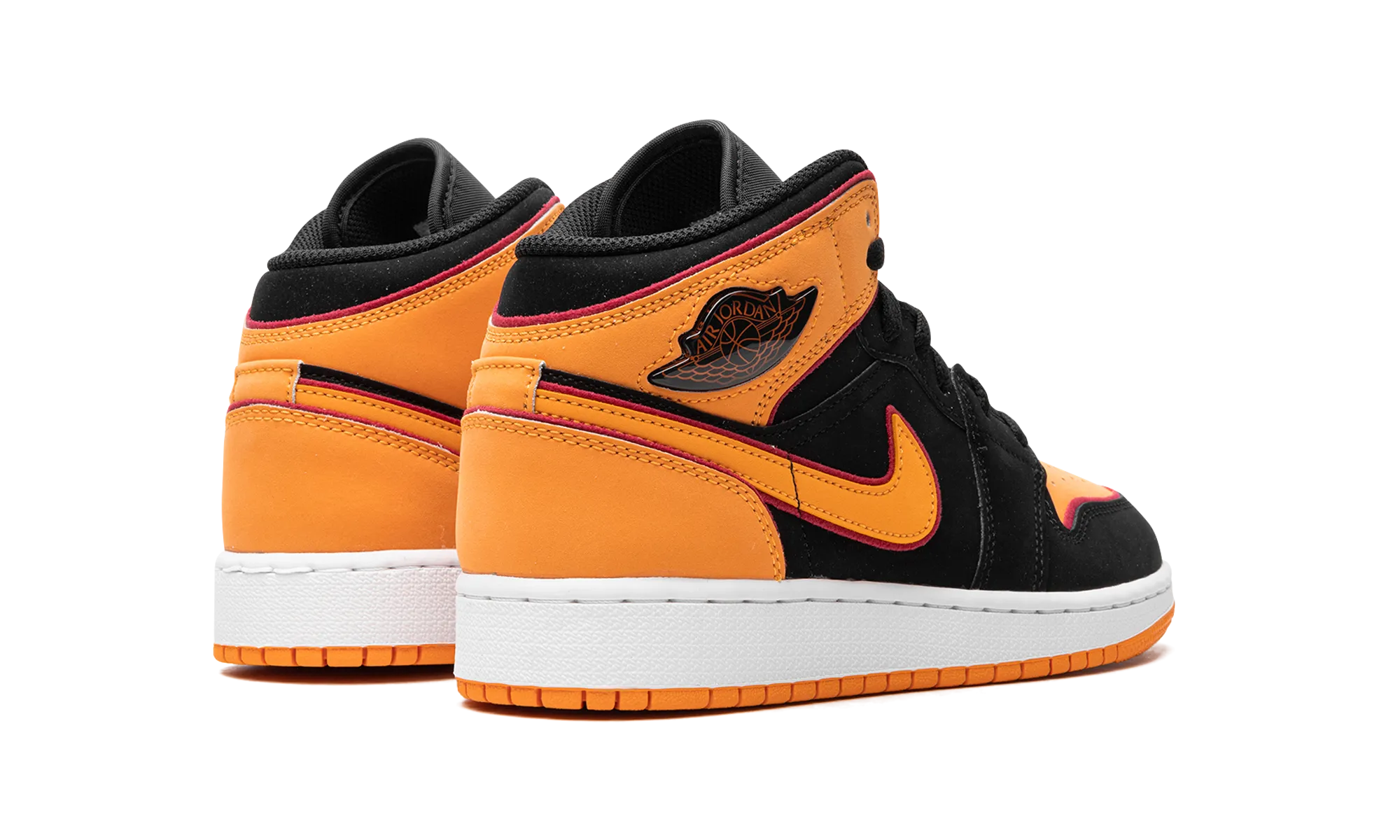 Air Jordan 1 Mid GS "Vivid Orange" jordan school kids shoes