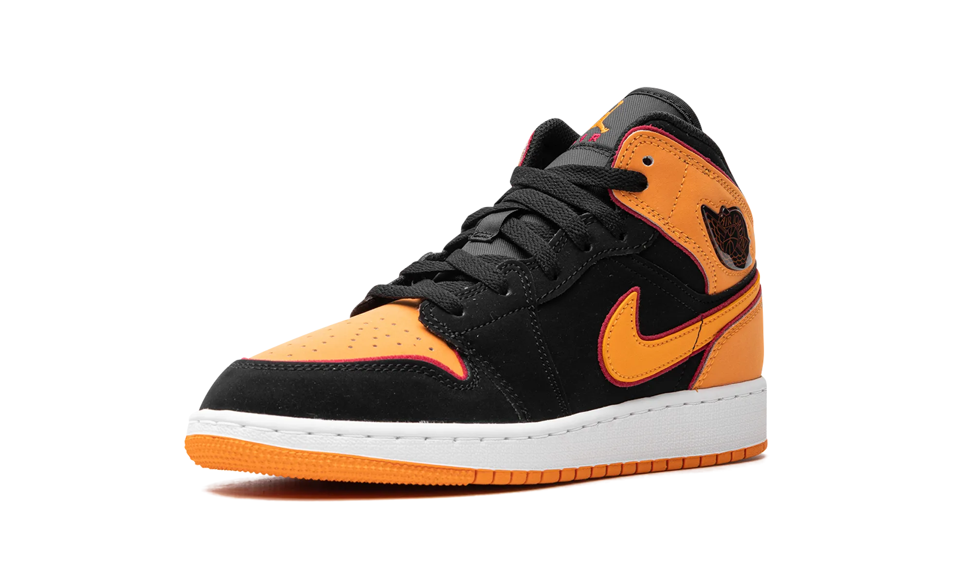 Air Jordan 1 Mid GS "Vivid Orange" jordan school kids shoes