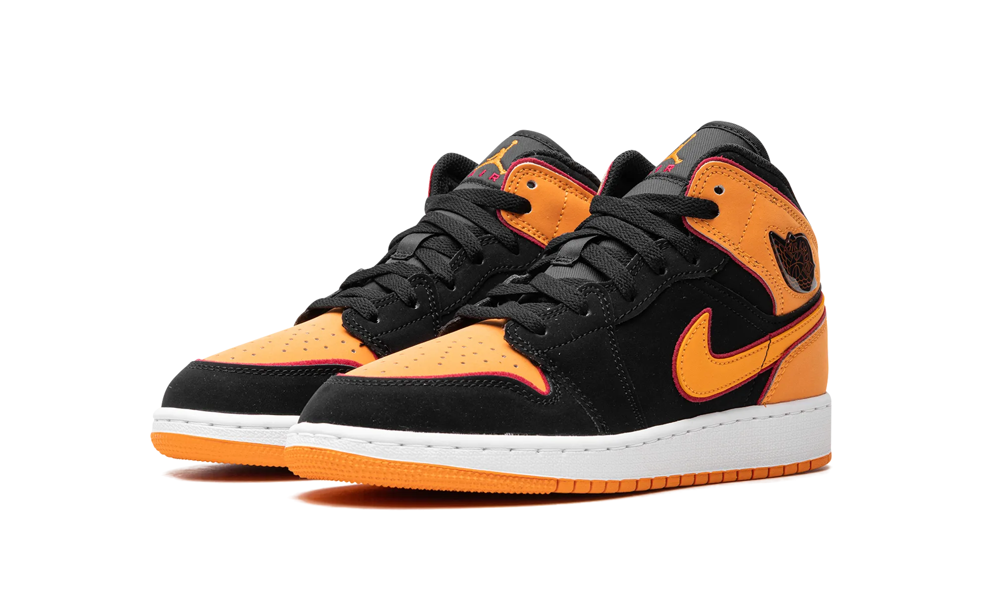 Air Jordan 1 Mid GS "Vivid Orange" jordan school kids shoes