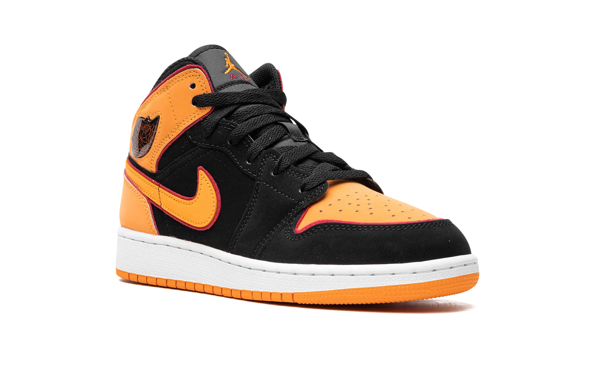 Air Jordan 1 Mid GS "Vivid Orange" jordan school kids shoes