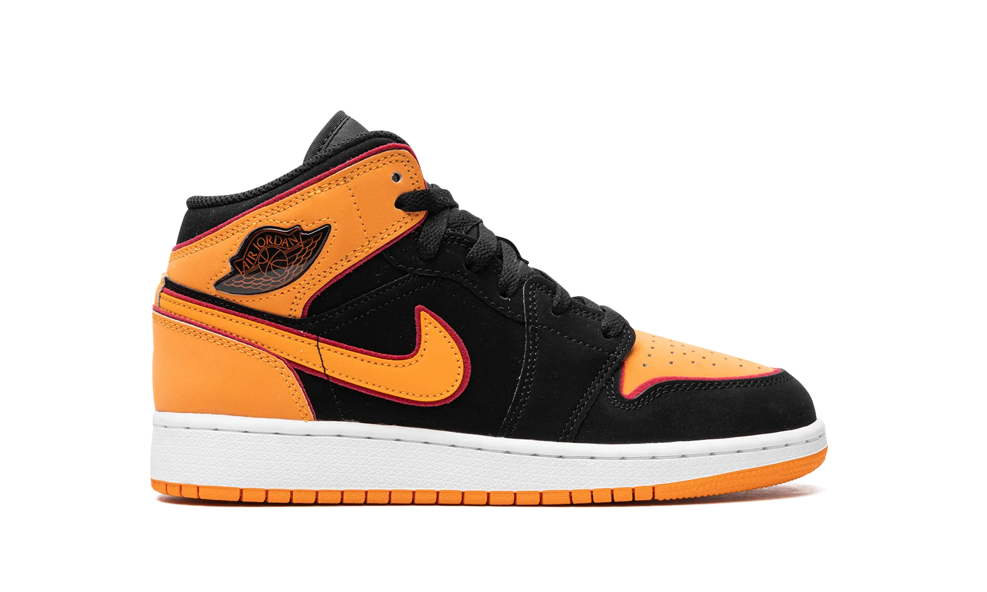 Air Jordan 1 Mid GS "Vivid Orange" jordan school kids shoes