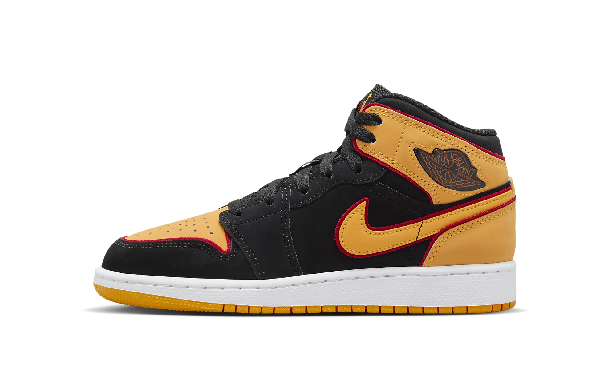 Air Jordan 1 Mid GS "Vivid Orange" Jordan Grade School styles