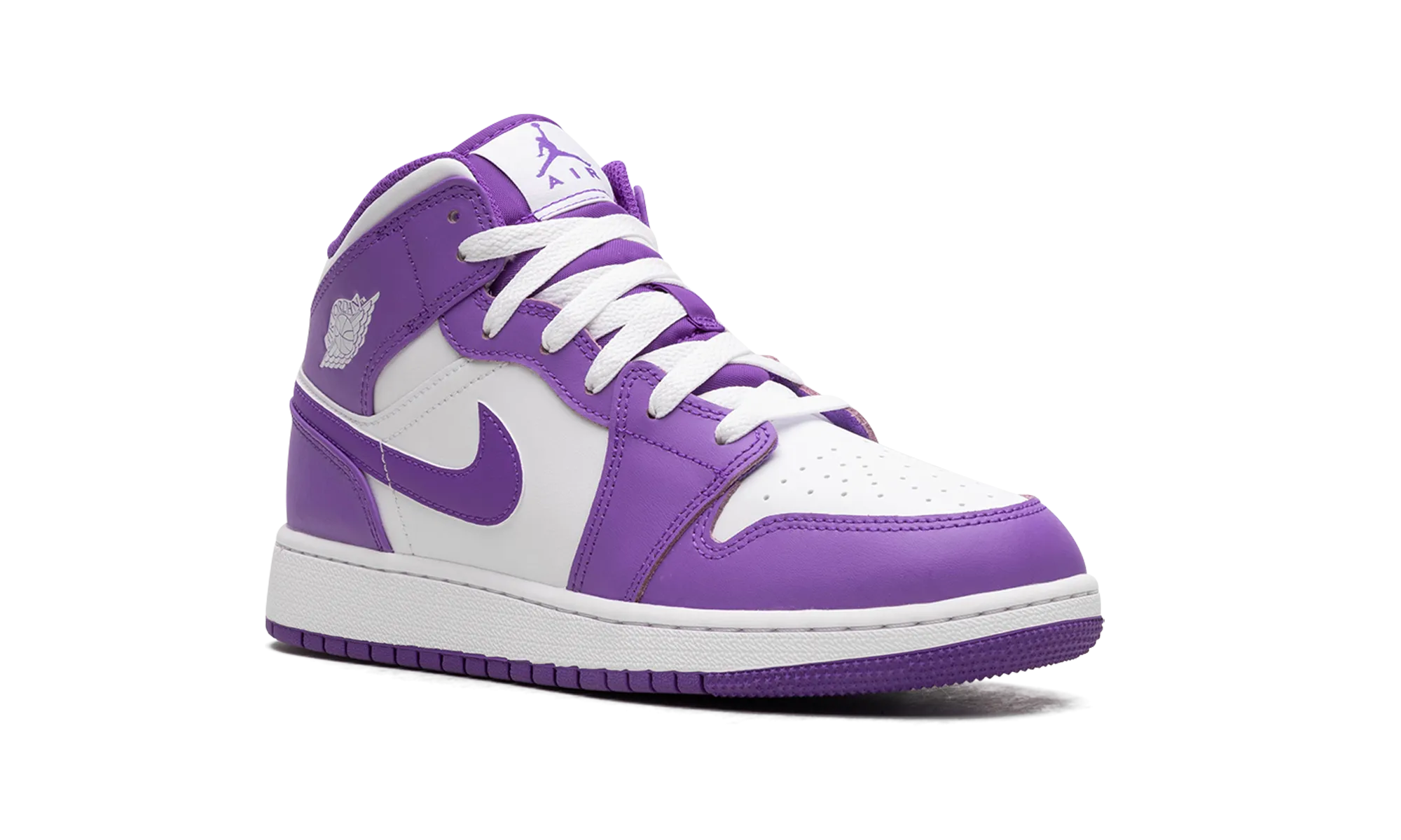 AIR JORDAN 1 MID GS "White / Purple Venom" jordan school kids shoes