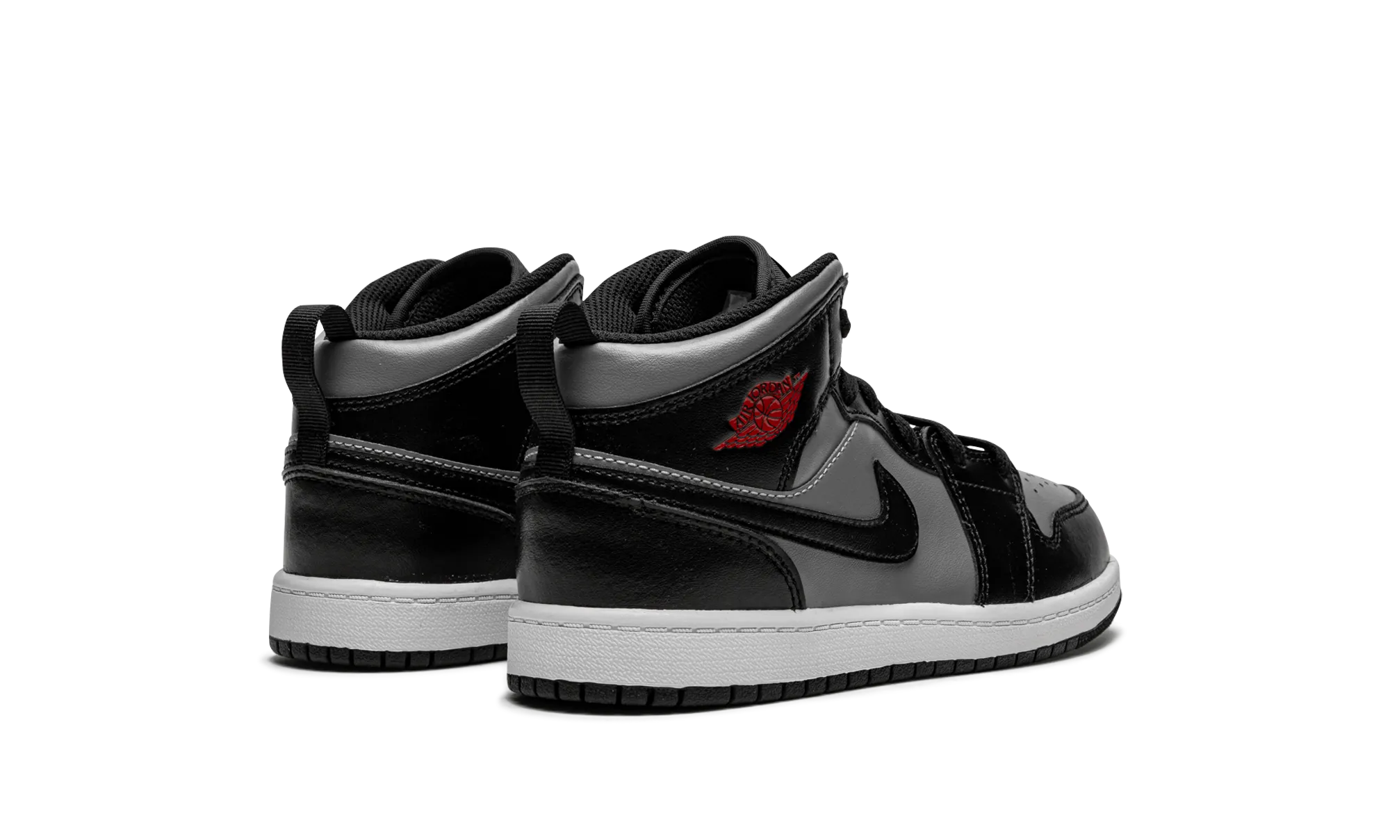 Air Jordan 1 Mid PS "Black / Shadow Grey" jordan preschool kids shoes