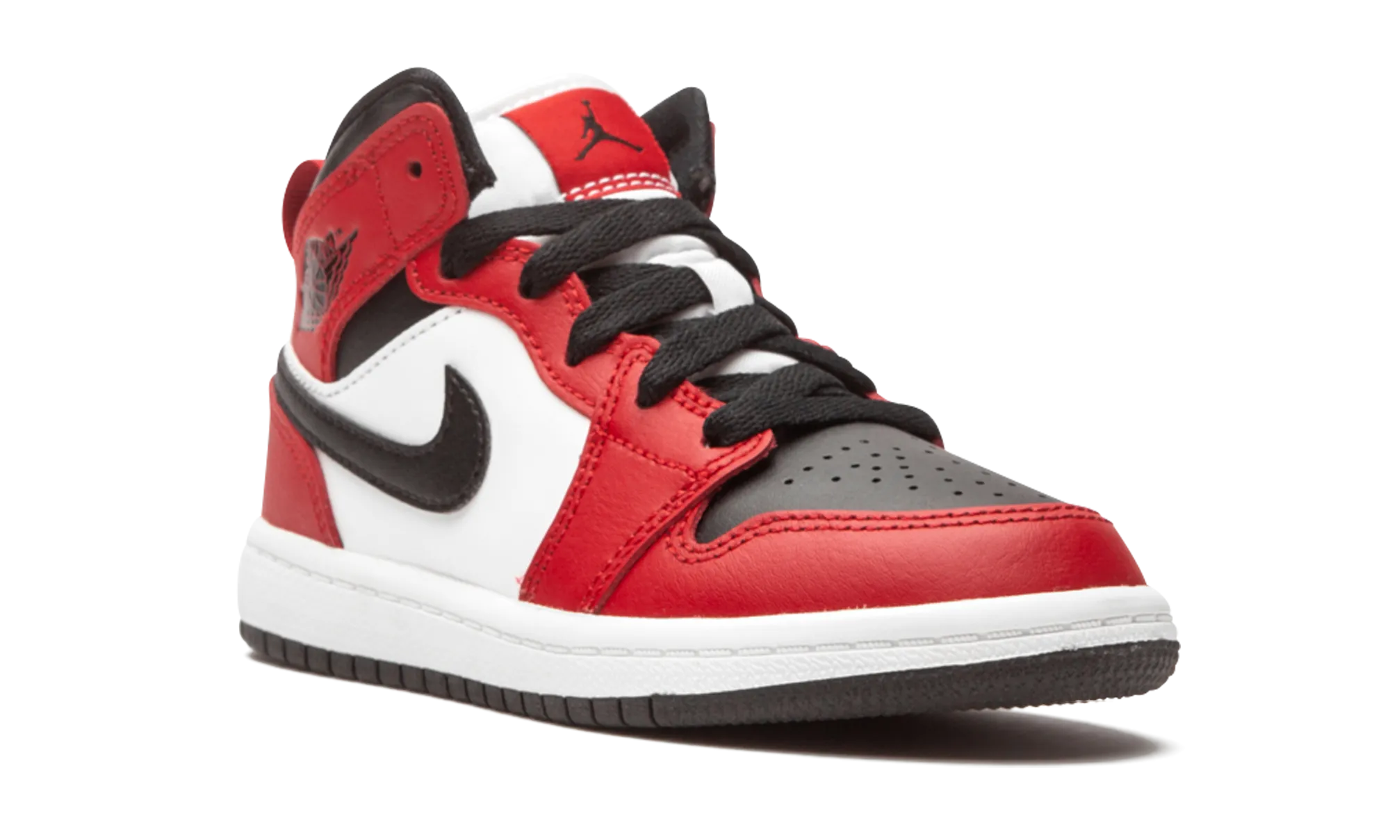 Air Jordan 1 Mid PS "Chicago Black Toe" jordan preschool kids shoes