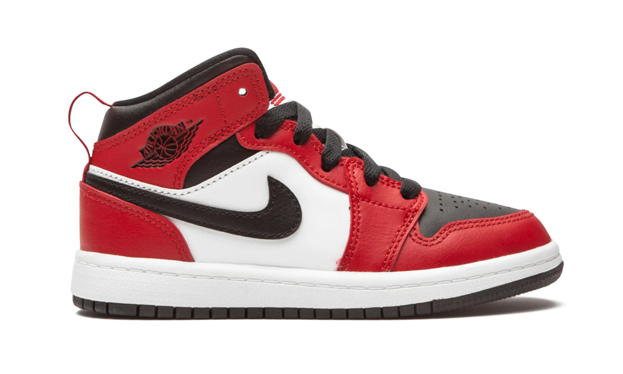 Air Jordan 1 Mid PS "Chicago Black Toe" jordan preschool kids shoes