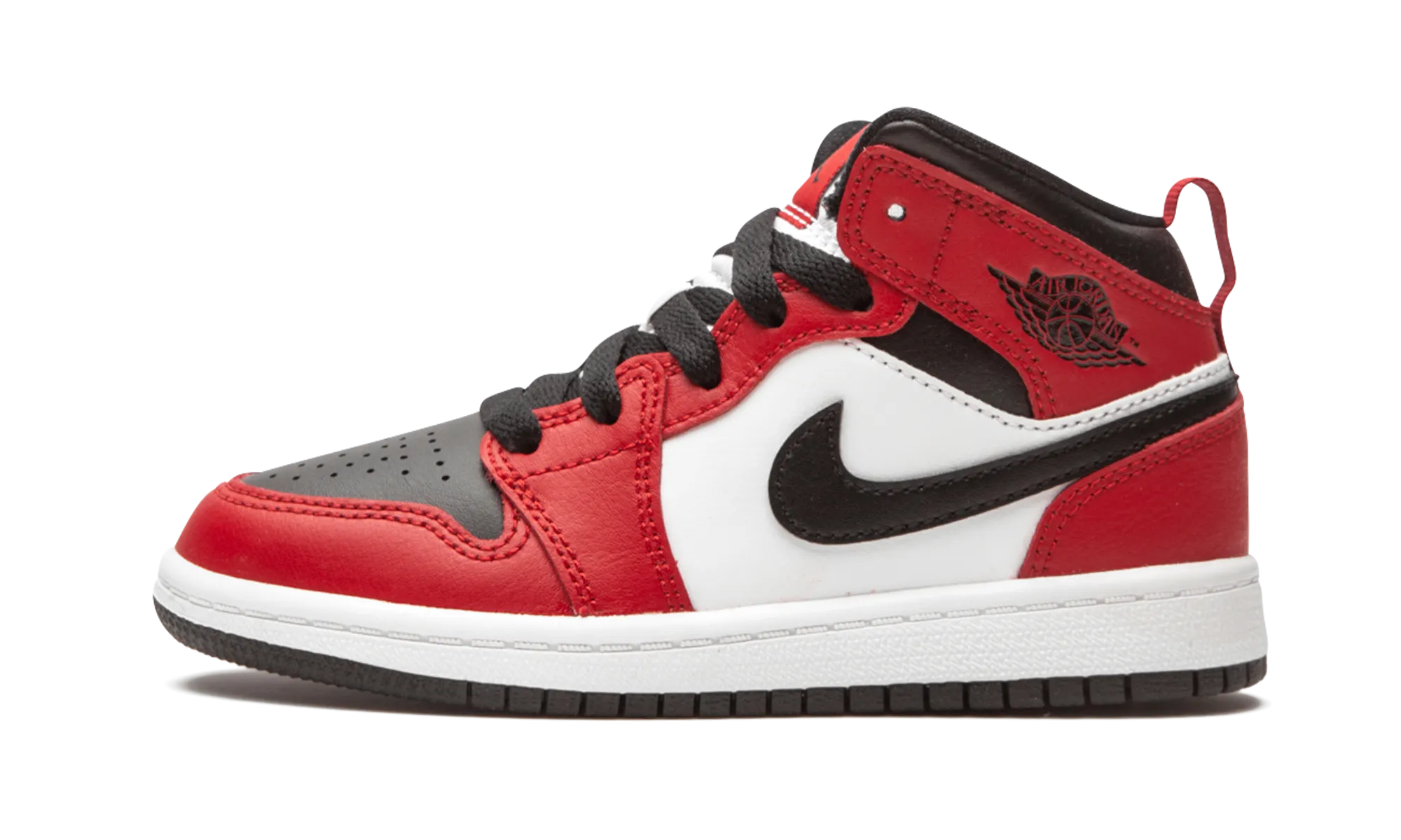 Air Jordan 1 Mid PS "Chicago Black Toe" jordan preschool kids shoes
