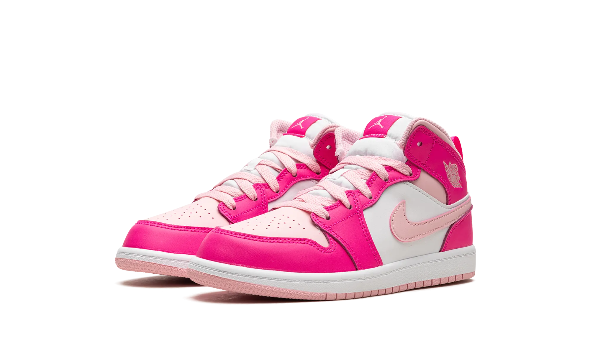 Air Jordan 1 Mid PS "Fierce Pink" jordan preschool kids shoes