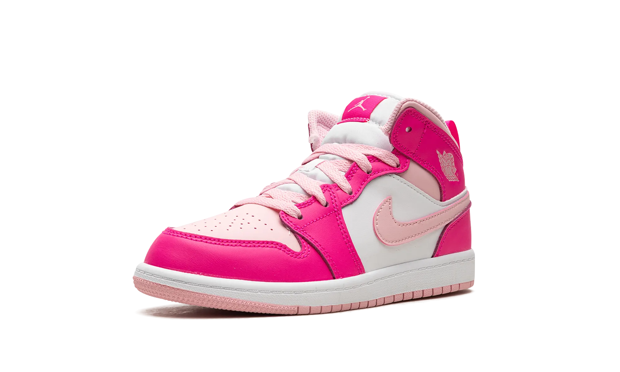 Air Jordan 1 Mid PS "Fierce Pink" jordan preschool kids shoes