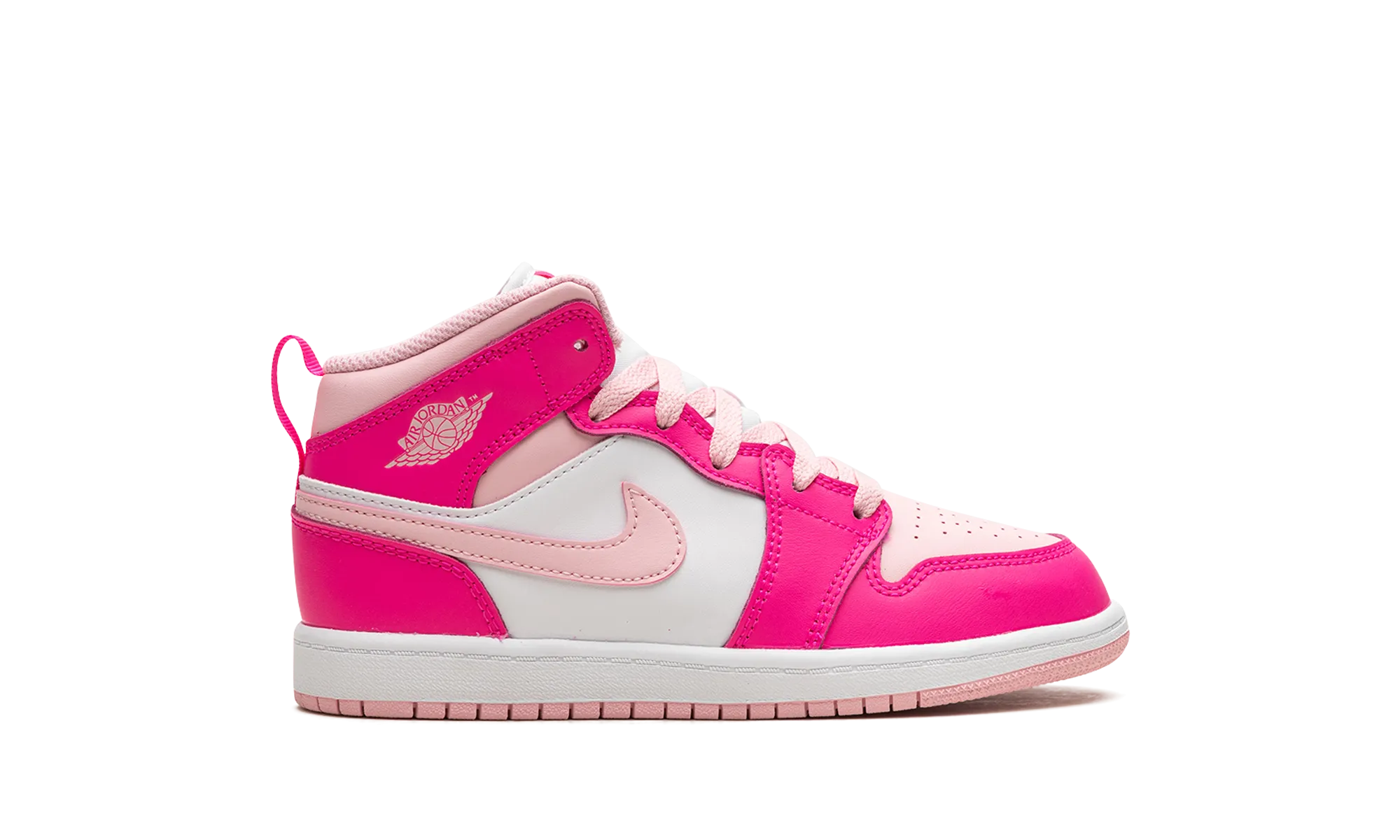 Air Jordan 1 Mid PS "Fierce Pink" jordan preschool kids shoes