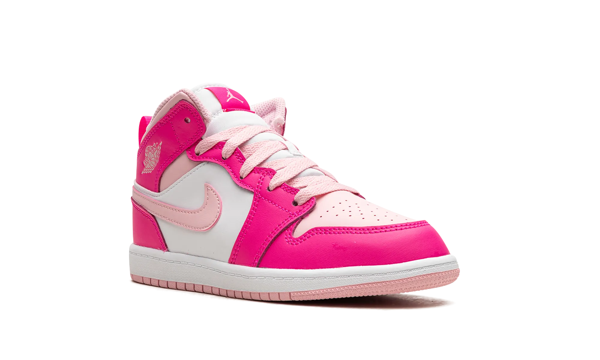 Air Jordan 1 Mid PS "Fierce Pink" jordan preschool kids shoes