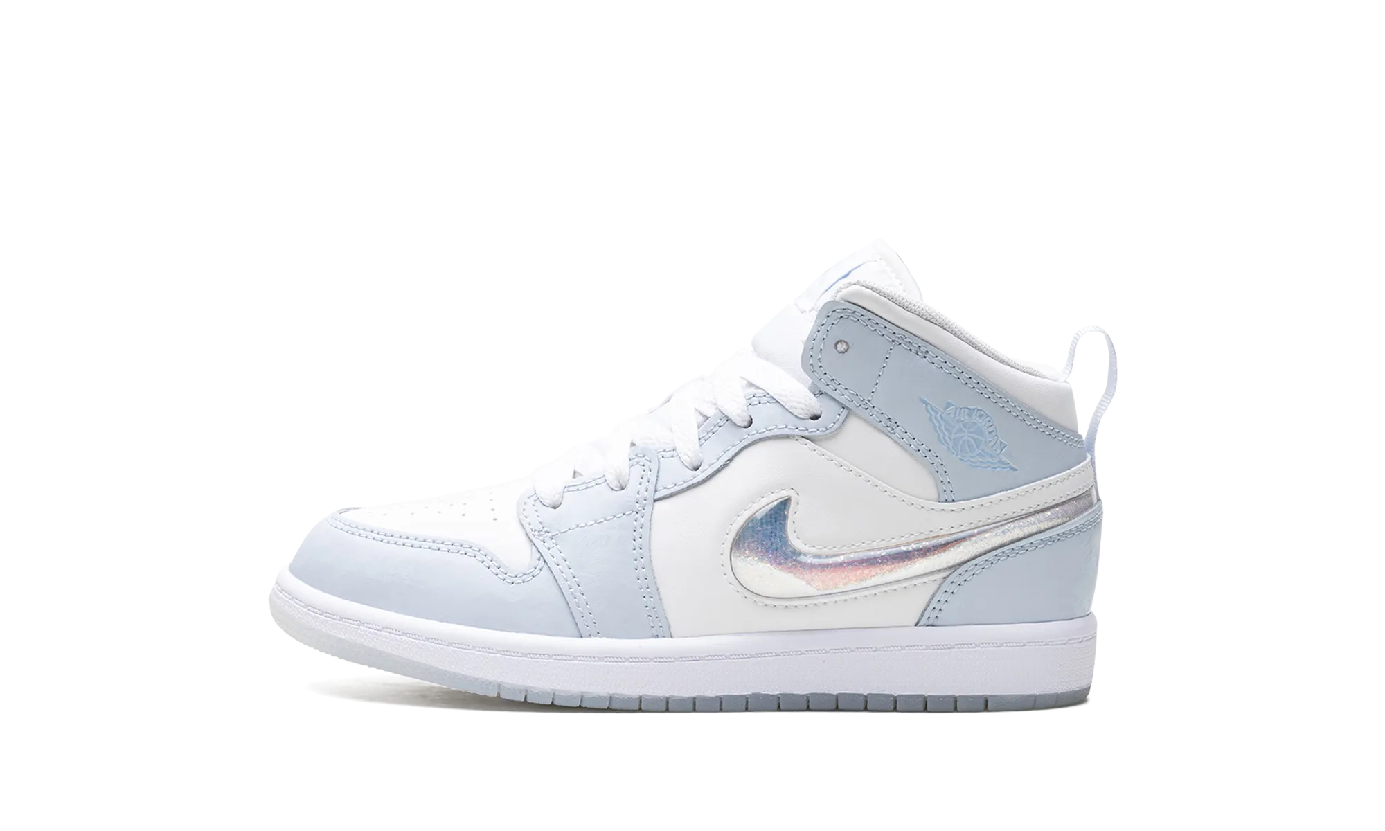 Air Jordan 1 Mid PS "Glitter Swoosh" Jordan Pre School shoes