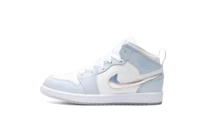 Air Jordan 1 Mid PS "Glitter Swoosh" Jordan Pre School shoes